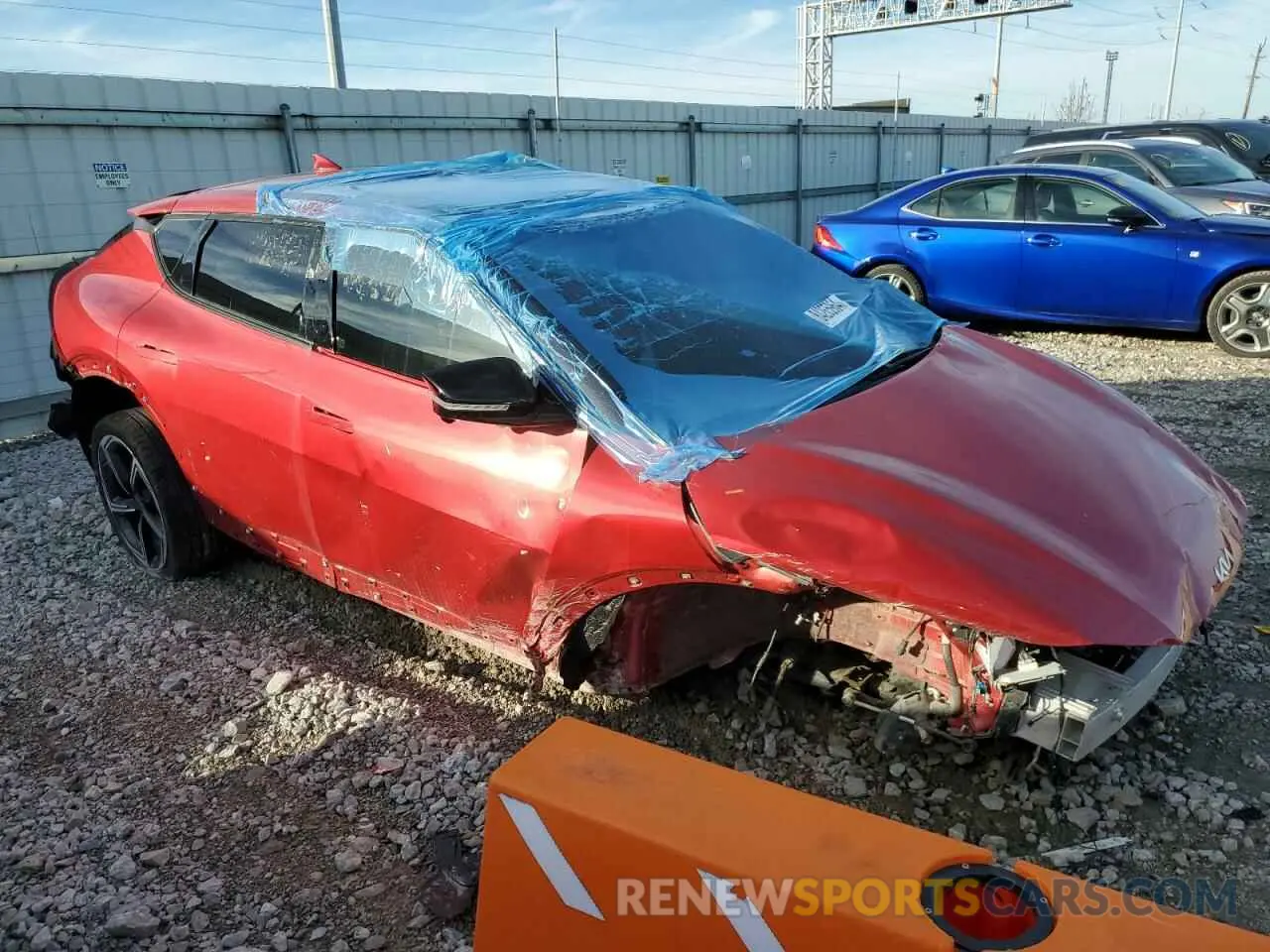 4 Photograph of a damaged car KNDC5DLE1P5103745 KIA EV6 GT 2023
