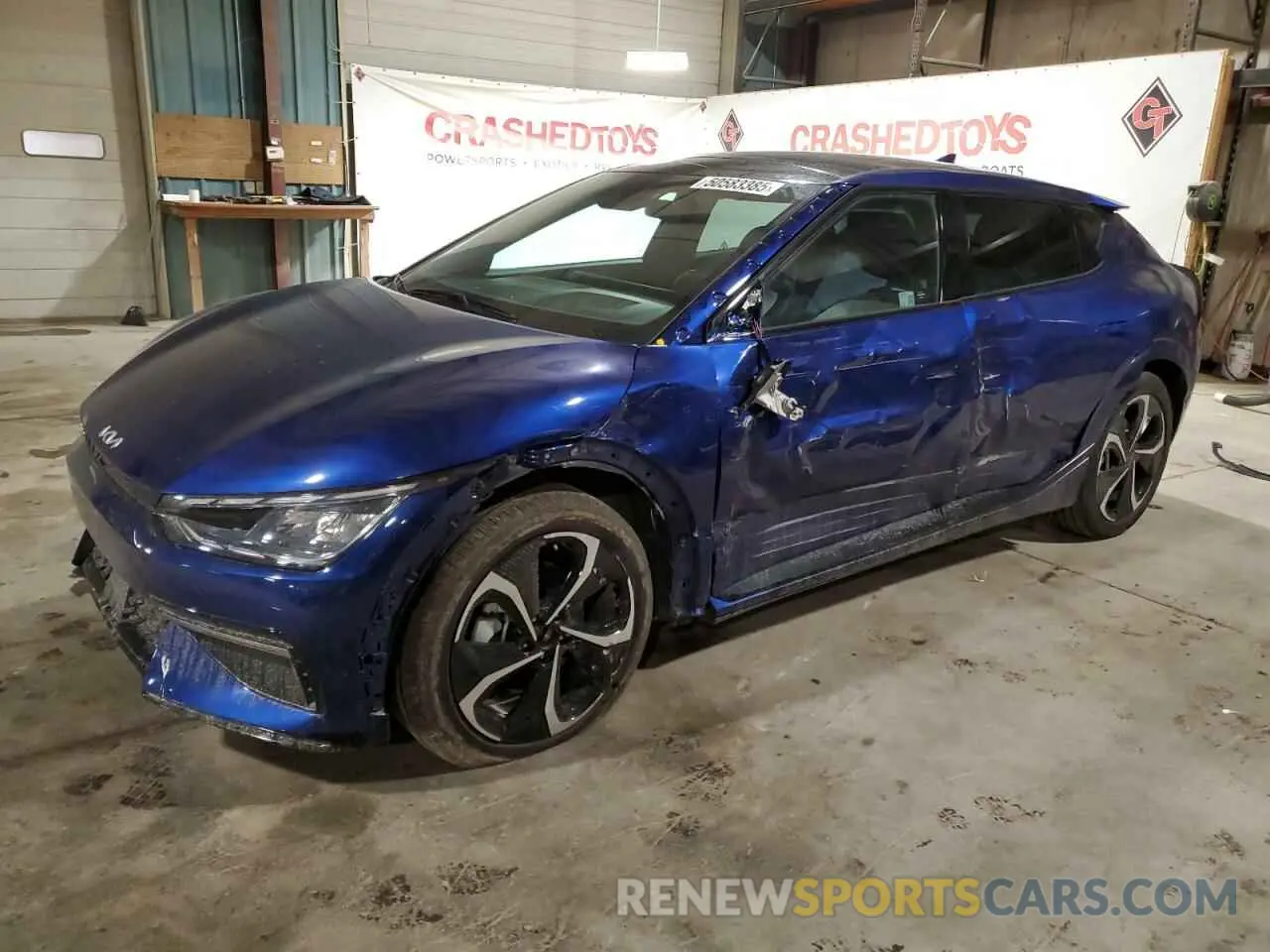 1 Photograph of a damaged car KNDC4DLC7N5055988 KIA EV6 GT LIN 2022