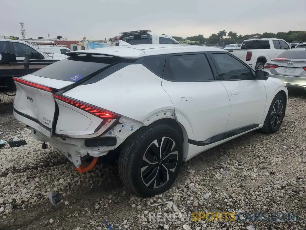 3 Photograph of a damaged car KNDC44LA0P5116938 KIA EV6 GT LIN 2023