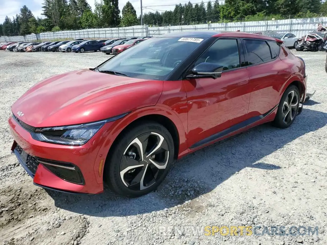 1 Фотография поврежденного автомобиля KNDC4DLC9P5114218 KIA EV6 GT LIN 2023