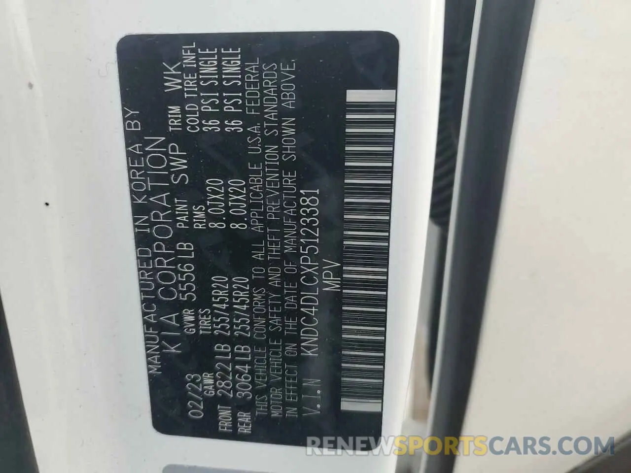 12 Photograph of a damaged car KNDC4DLCXP5123381 KIA EV6 GT LIN 2023