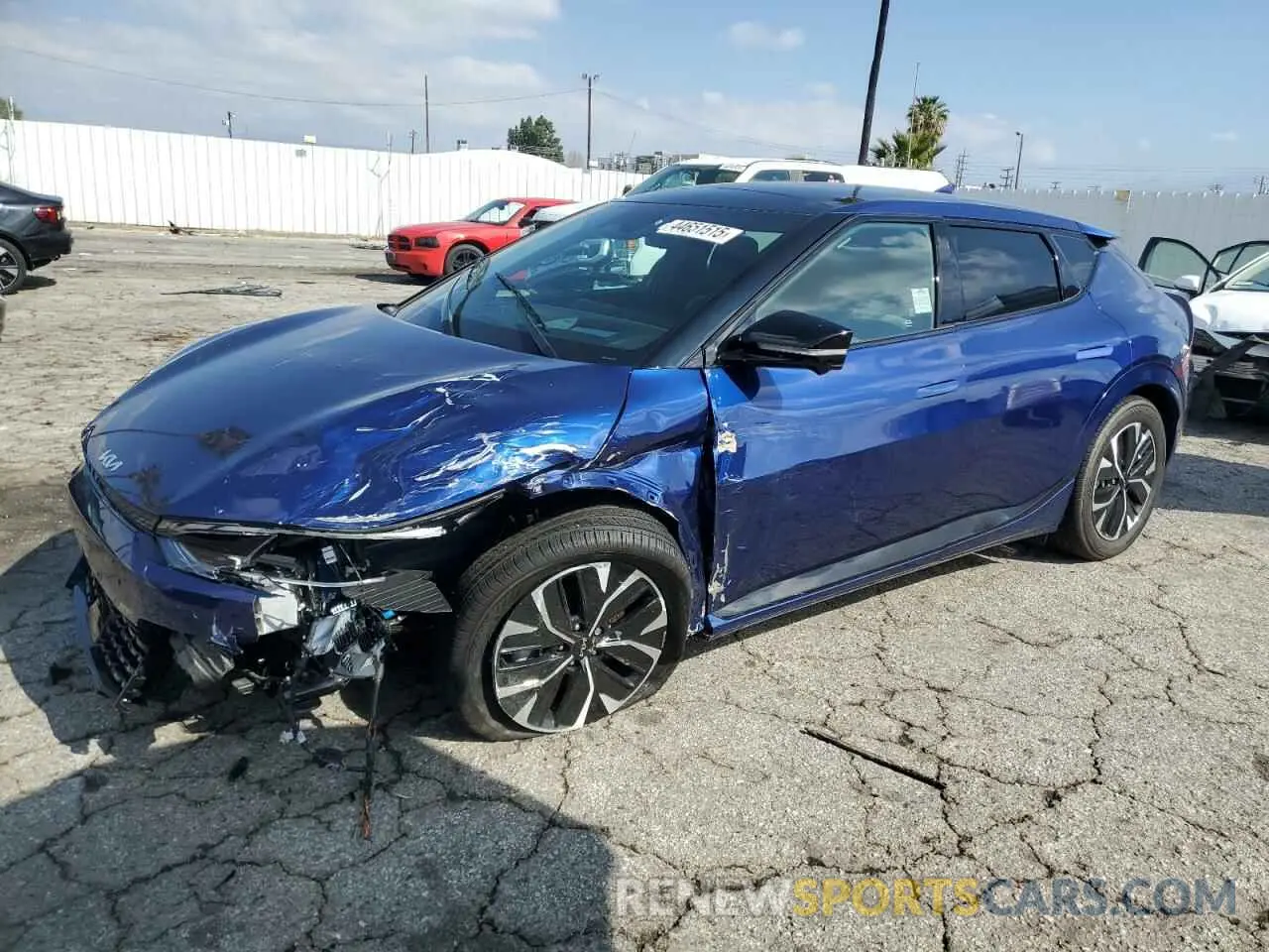 1 Photograph of a damaged car KNDC44LAXR5220999 KIA EV6 GT LIN 2024