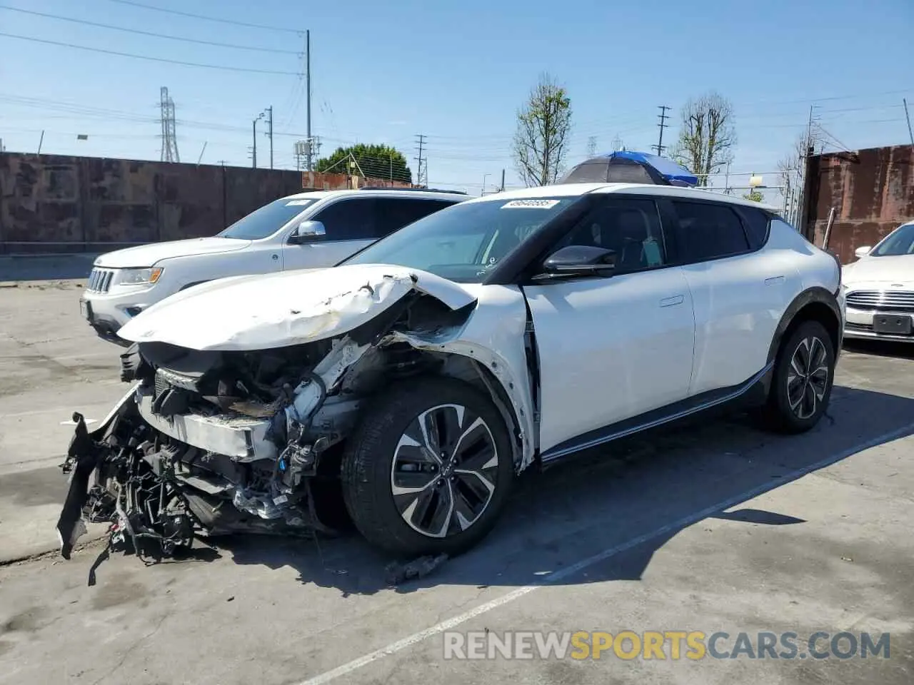 1 Photograph of a damaged car KNDC34LA2N5056550 KIA EV6 LIGHT 2022