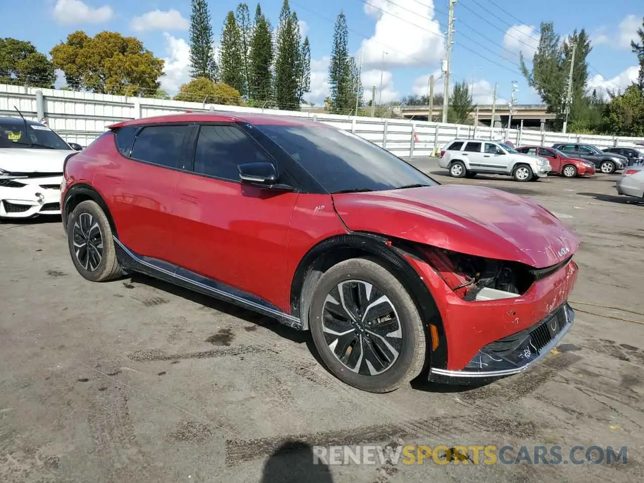 4 Фотография поврежденного автомобиля KNDC34LA2N5060355 KIA EV6 LIGHT 2022