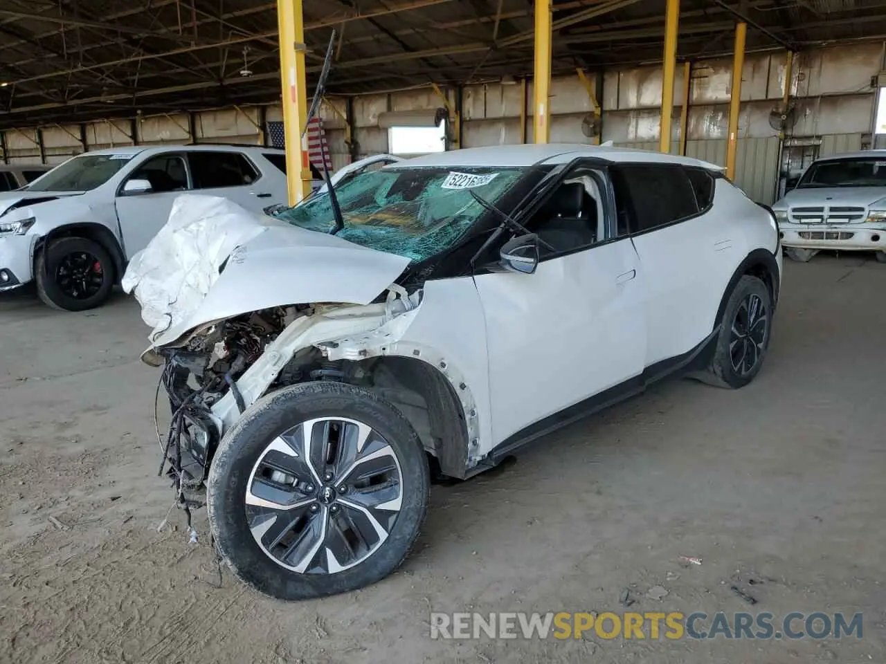 1 Photograph of a damaged car KNDC34LB6N5078401 KIA EV6 LIGHT 2022