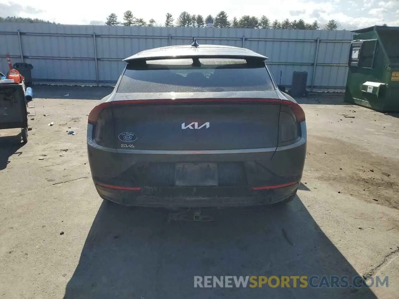6 Фотография поврежденного автомобиля KNDC3DLC0N5031485 KIA EV6 LIGHT 2022