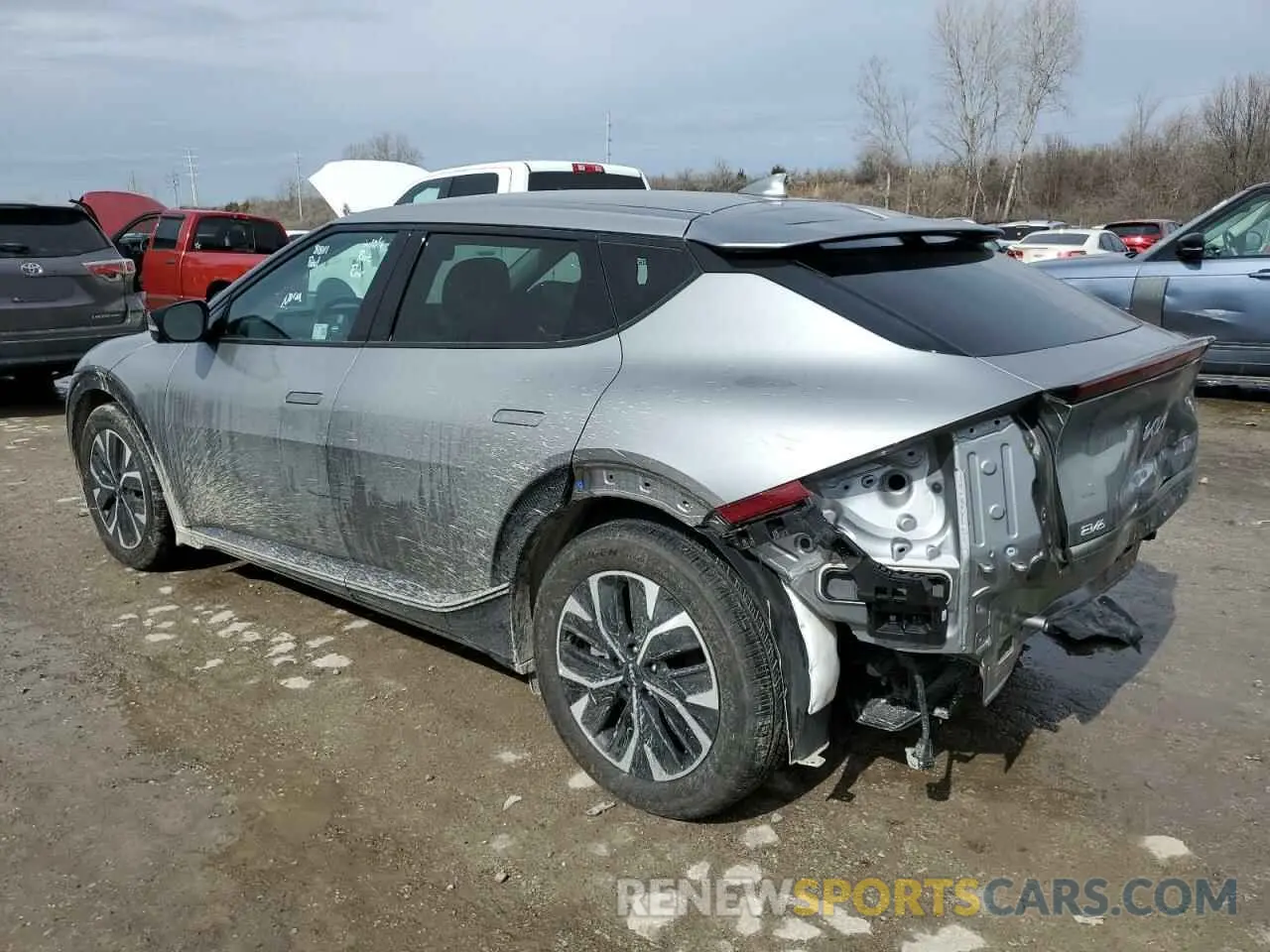 2 Фотография поврежденного автомобиля KNDC34LA1P5127739 KIA EV6 LIGHT 2023