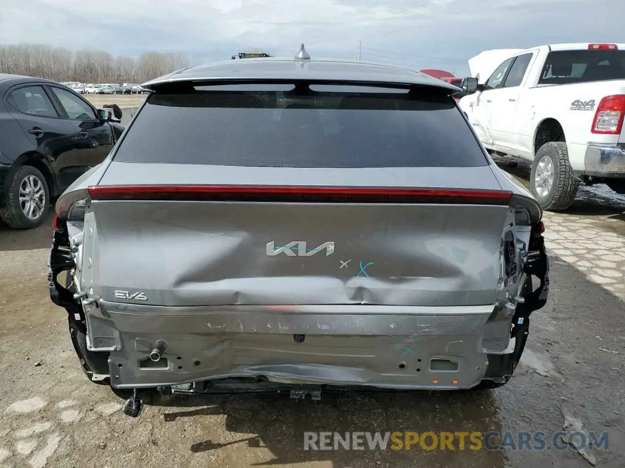 6 Фотография поврежденного автомобиля KNDC34LA1P5127739 KIA EV6 LIGHT 2023