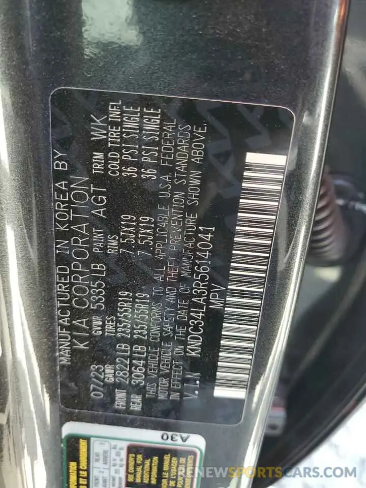 12 Фотография поврежденного автомобиля KNDC34LA3R5614041 KIA EV6 LIGHT 2024