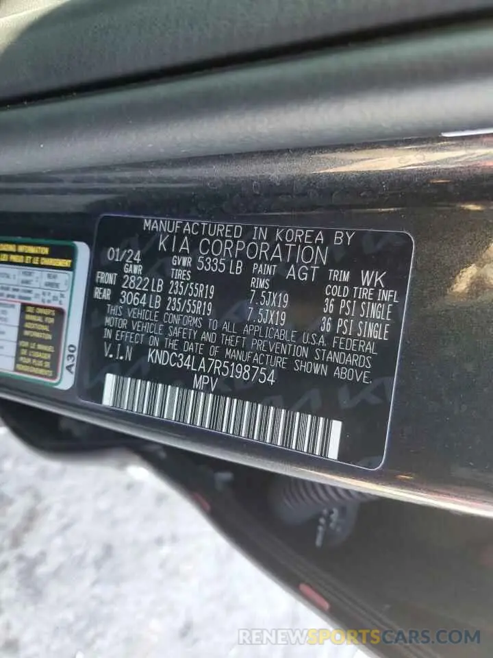 12 Photograph of a damaged car KNDC34LA7R5198754 KIA EV6 LIGHT 2024