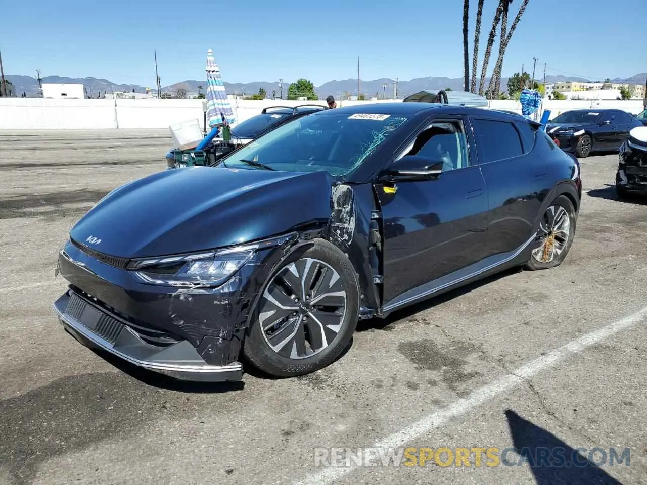 1 Photograph of a damaged car KNDC34LAXR5220374 KIA EV6 LIGHT 2024