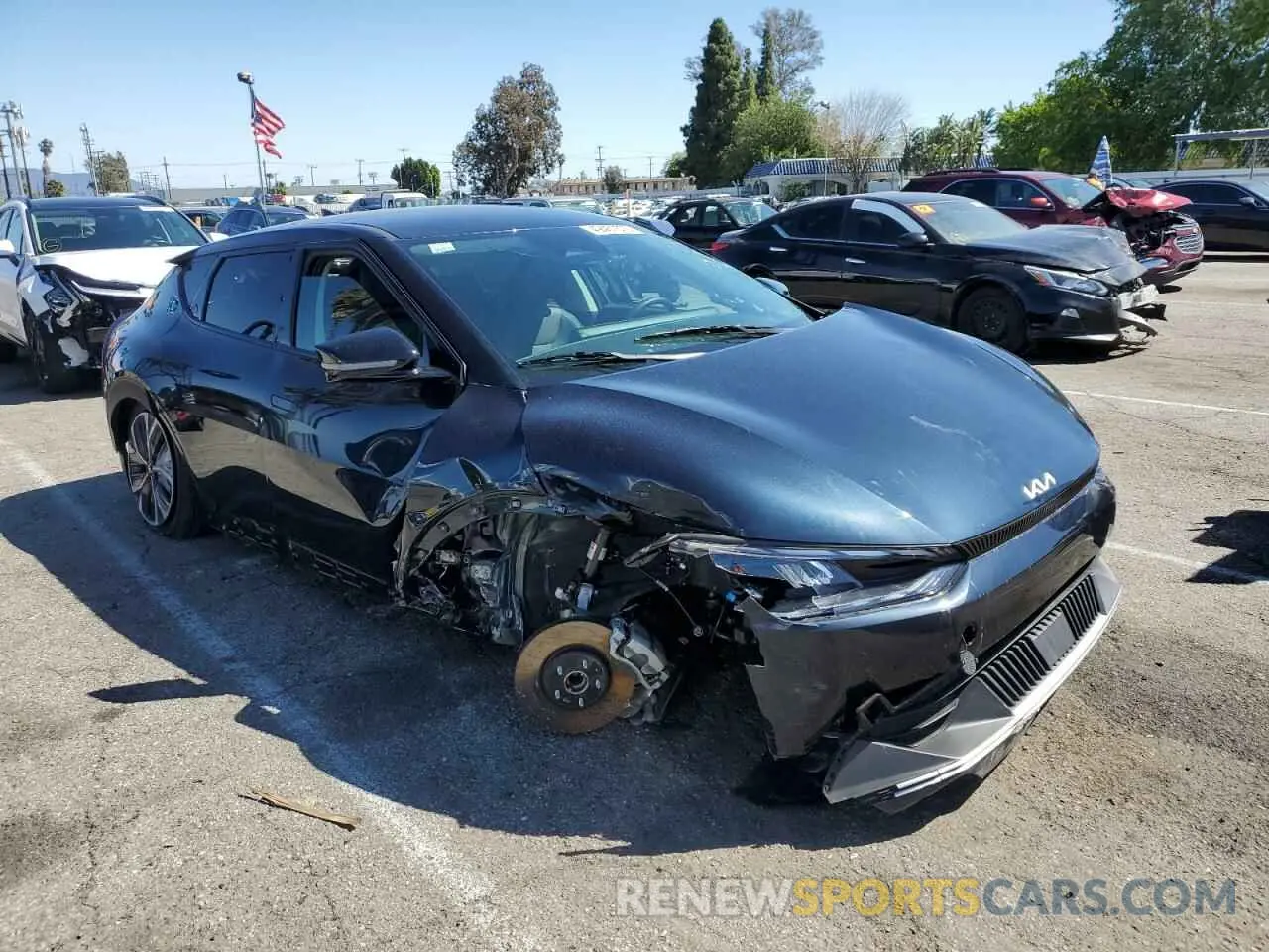 4 Photograph of a damaged car KNDC34LAXR5220374 KIA EV6 LIGHT 2024