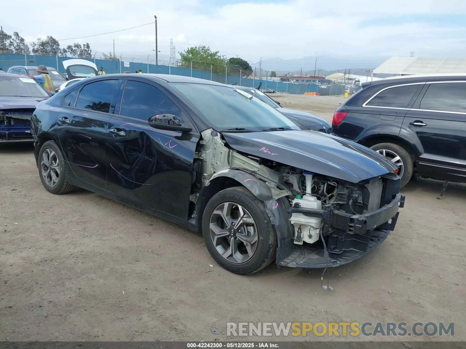 1 Photograph of a damaged car 3KPF24AD0KE109792 KIA FORTE 2019