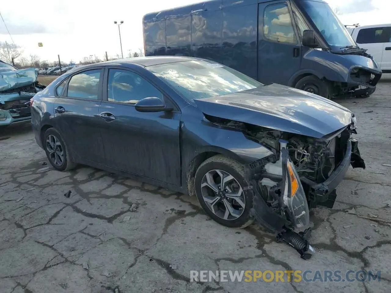 4 Photograph of a damaged car 3KPF24AD0KE113163 KIA FORTE 2019