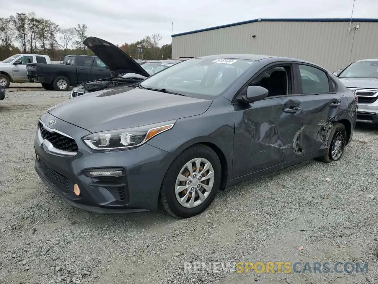 1 Photograph of a damaged car 3KPF24AD0KE127600 KIA FORTE 2019