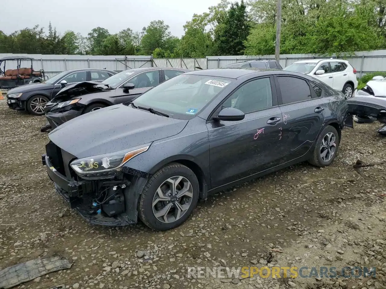 1 Photograph of a damaged car 3KPF24AD2KE106182 KIA FORTE 2019