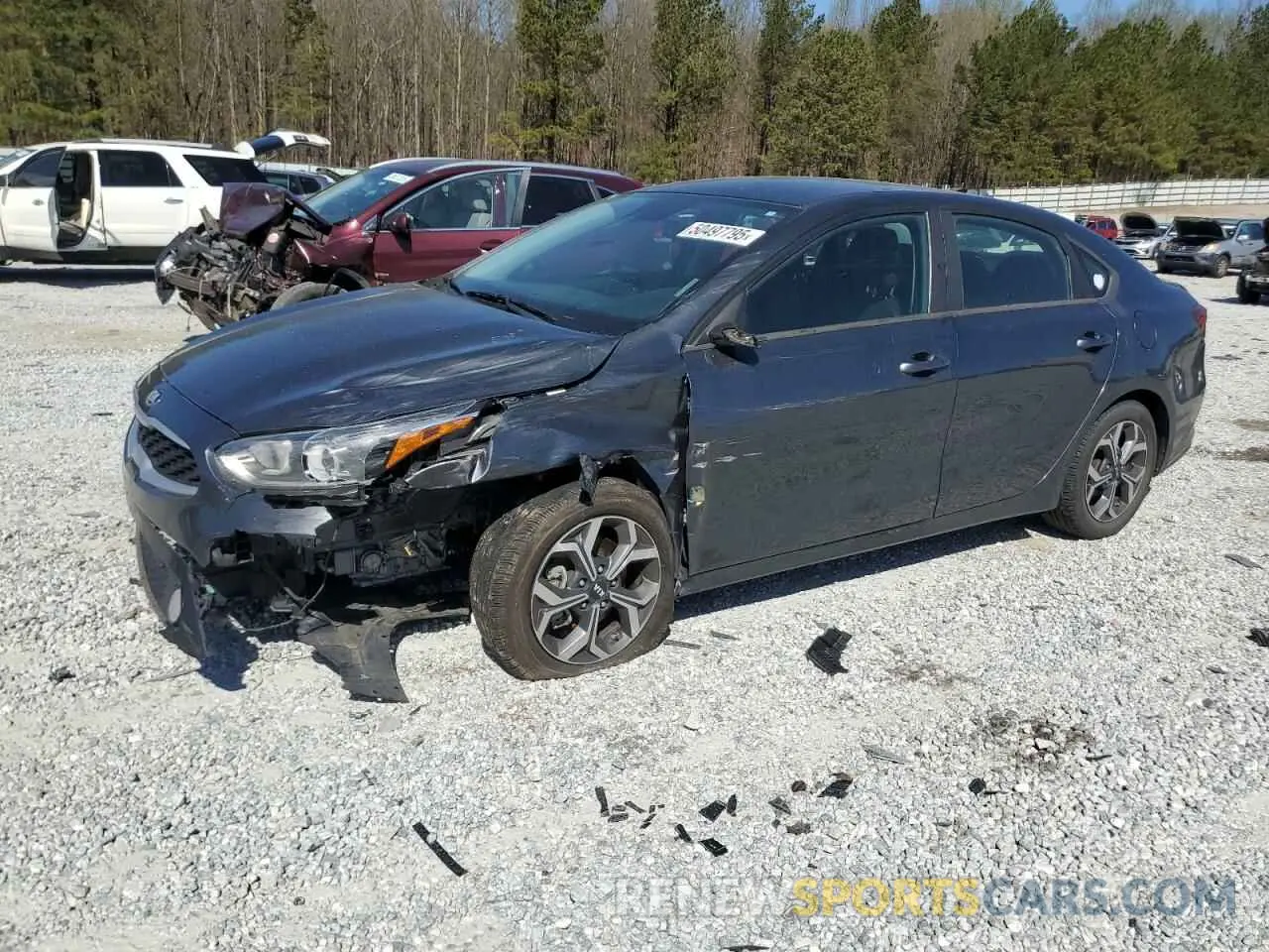 1 Photograph of a damaged car 3KPF24AD2KE116338 KIA FORTE 2019