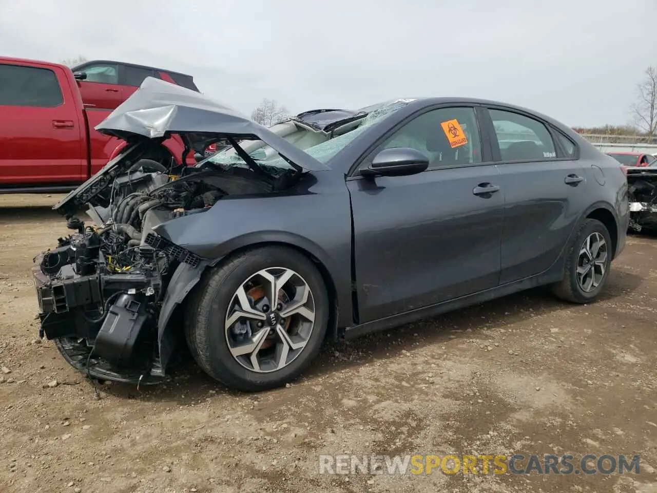 1 Photograph of a damaged car 3KPF24AD3KE122293 KIA FORTE 2019