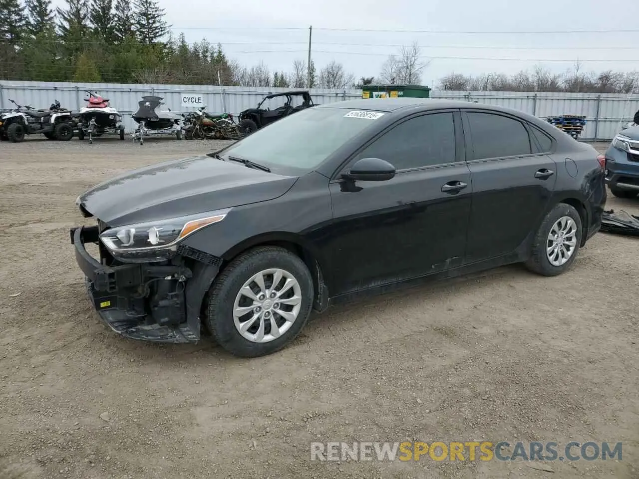 1 Photograph of a damaged car 3KPF24AD4KE047524 KIA FORTE 2019