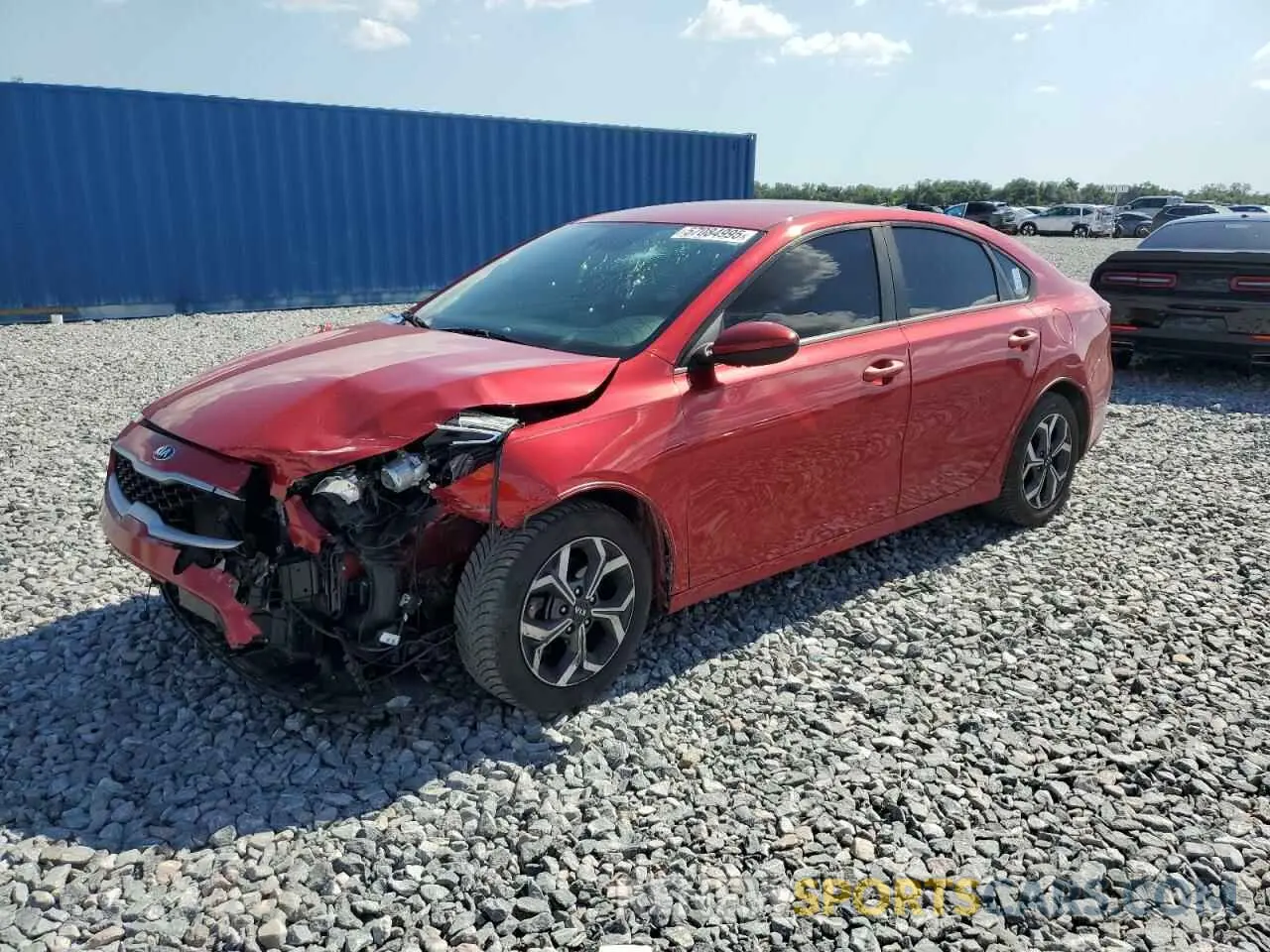 1 Photograph of a damaged car 3KPF24AD7KE052149 KIA FORTE 2019