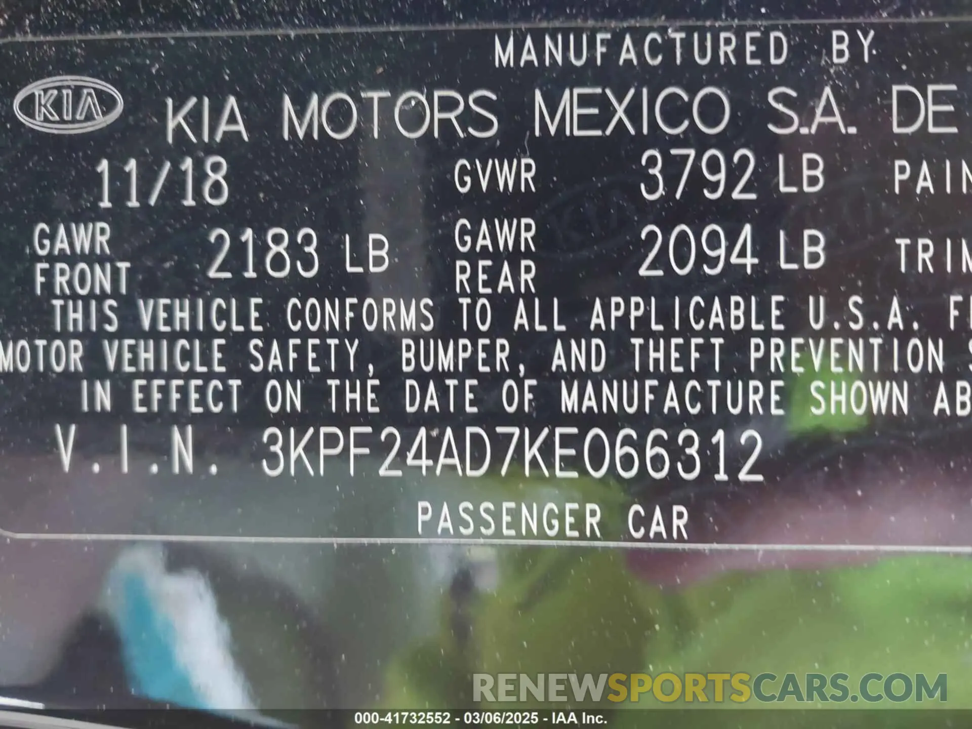 9 Photograph of a damaged car 3KPF24AD7KE066312 KIA FORTE 2019