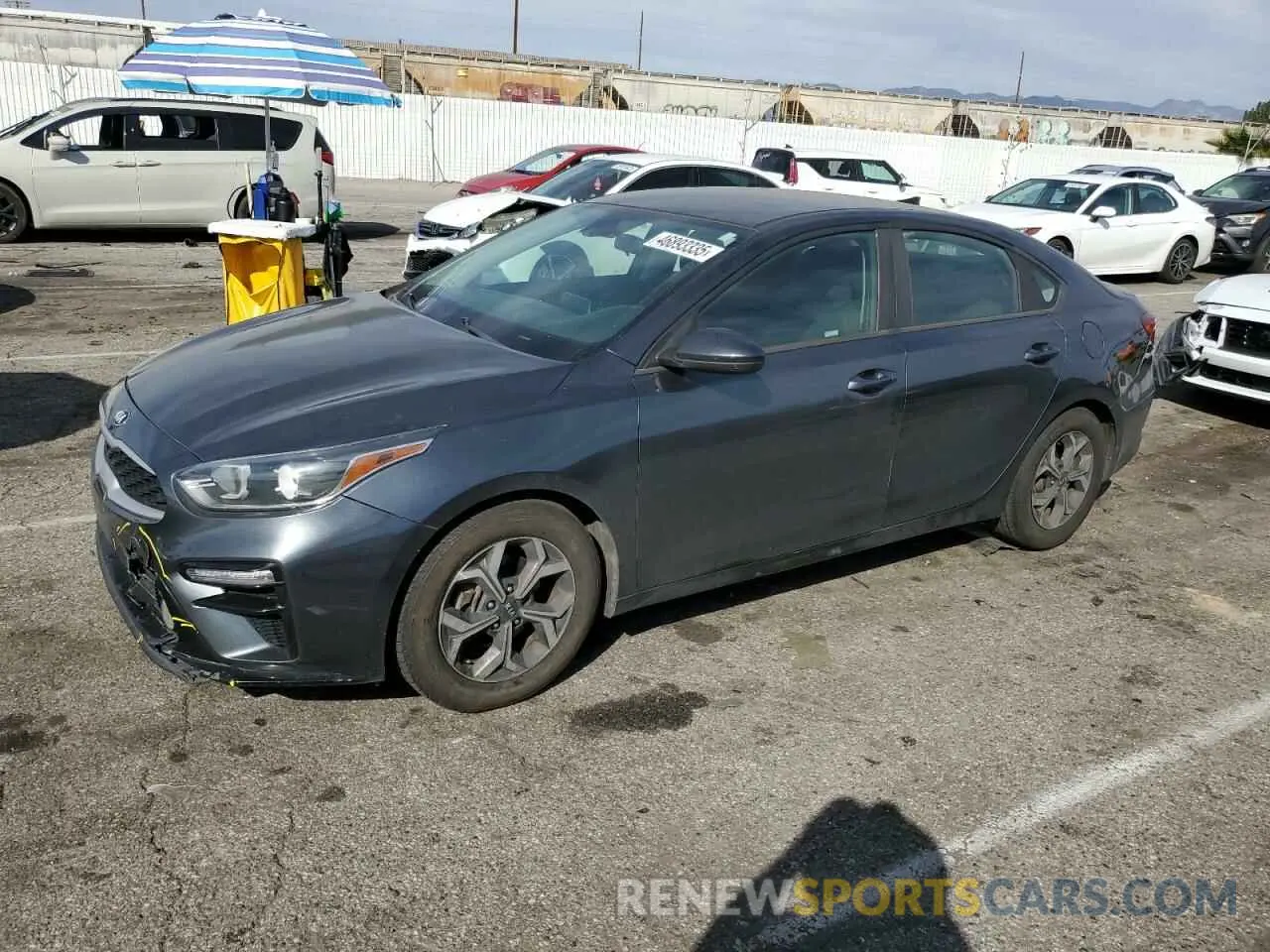 1 Photograph of a damaged car 3KPF24AD7KE094837 KIA FORTE 2019