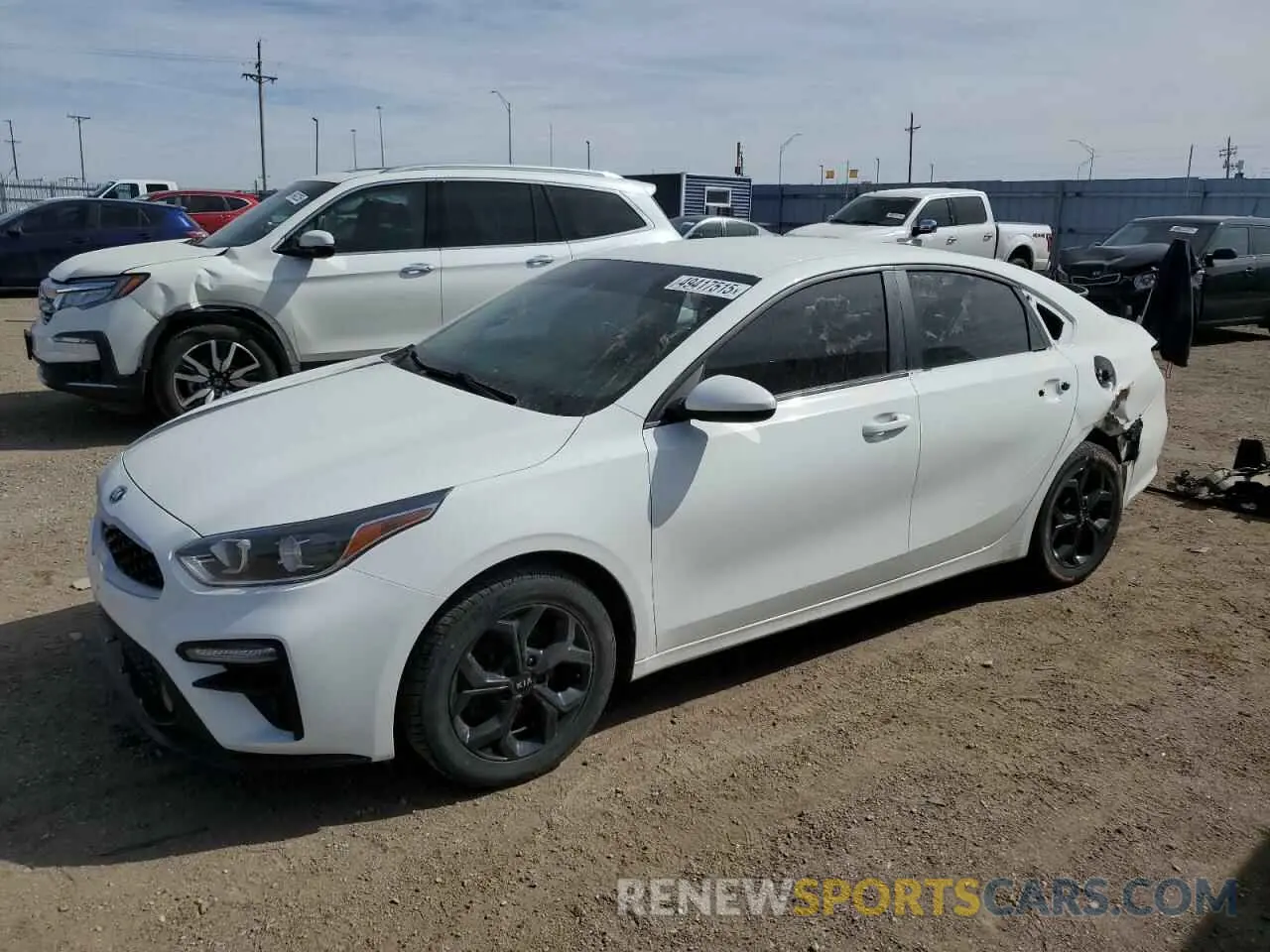 1 Photograph of a damaged car 3KPF24AD8KE055450 KIA FORTE 2019