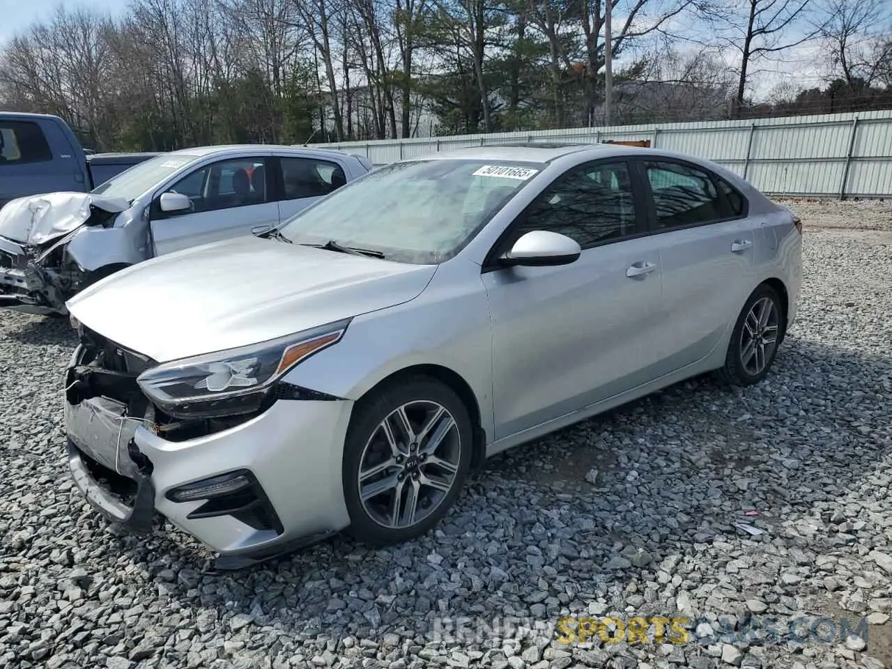 1 Photograph of a damaged car 3KPF34AD5KE046105 KIA FORTE 2019