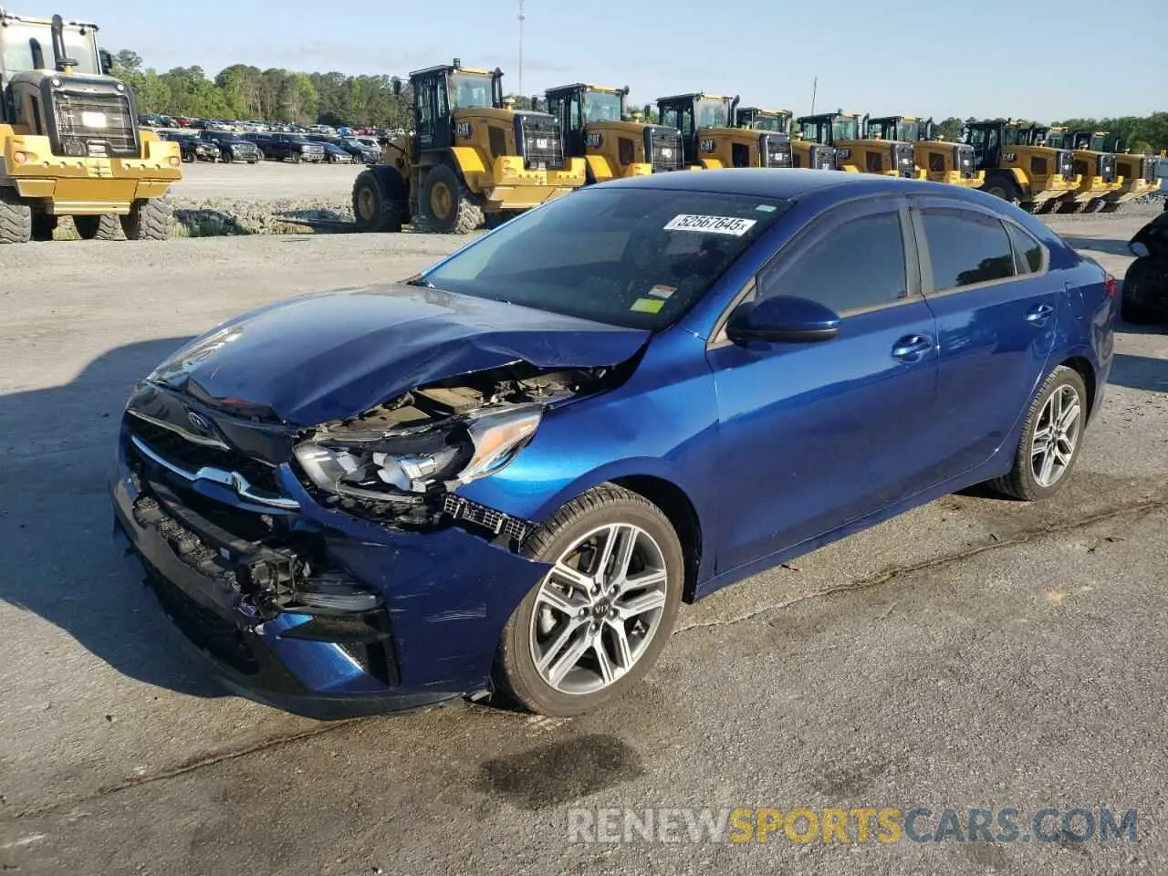 1 Photograph of a damaged car 3KPF34AD8KE017035 KIA FORTE 2019