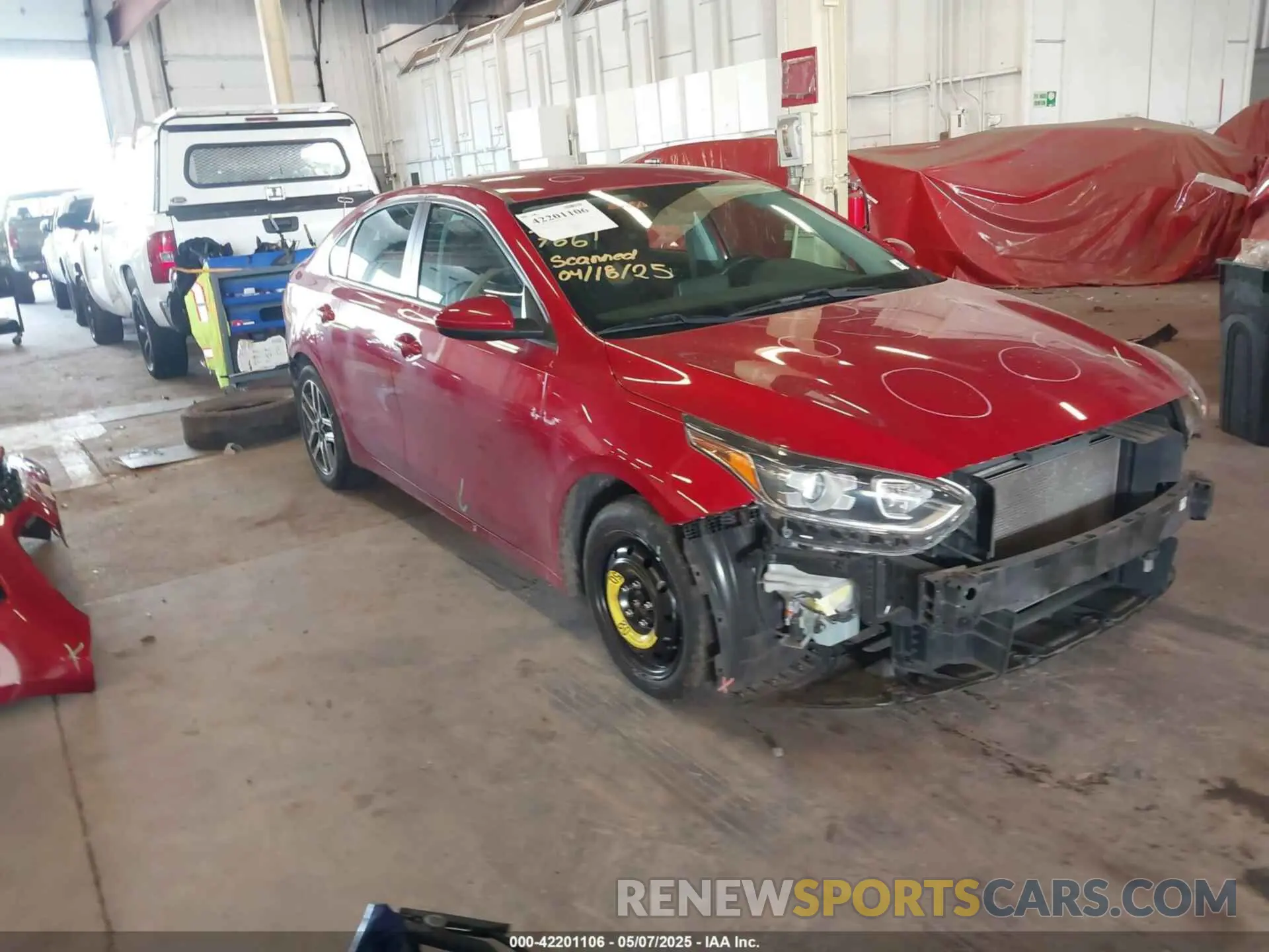 1 Photograph of a damaged car 3KPF34AD9KE013656 KIA FORTE 2019