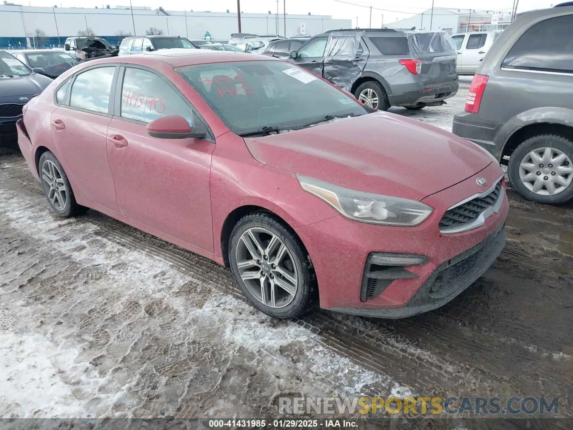1 Photograph of a damaged car 3KPF34AD9KE045152 KIA FORTE 2019