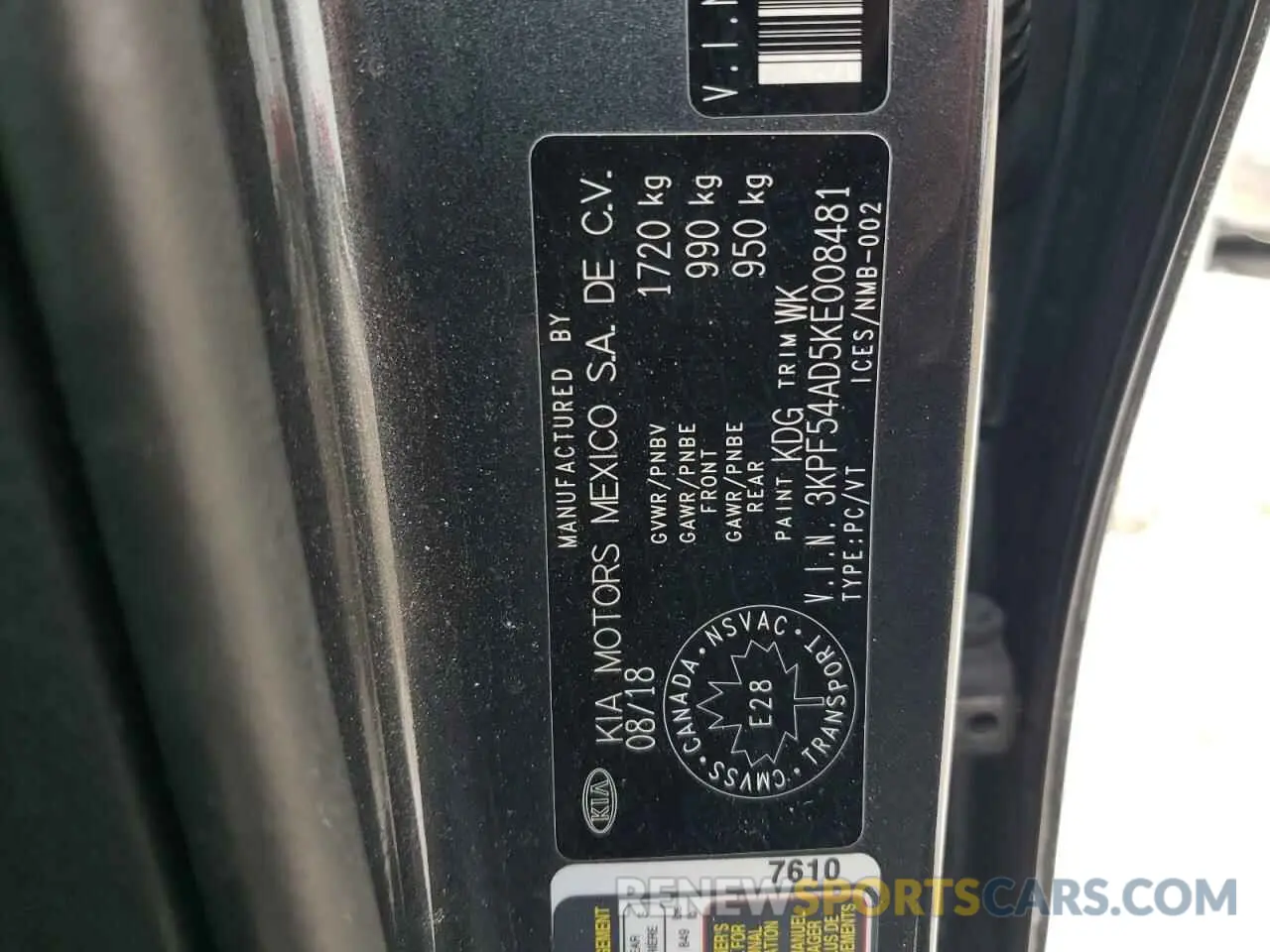 12 Photograph of a damaged car 3KPF54AD5KE008481 KIA FORTE 2019