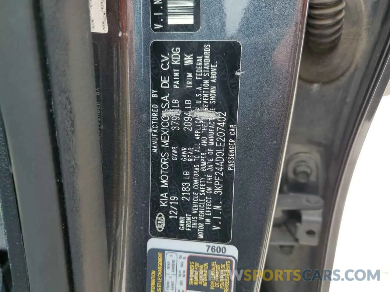 15 Фотография поврежденного автомобиля 3KPF24AD0LE207402 KIA FORTE 2020