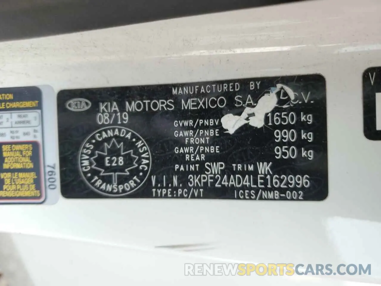 13 Фотография поврежденного автомобиля 3KPF24AD4LE162996 KIA FORTE 2020