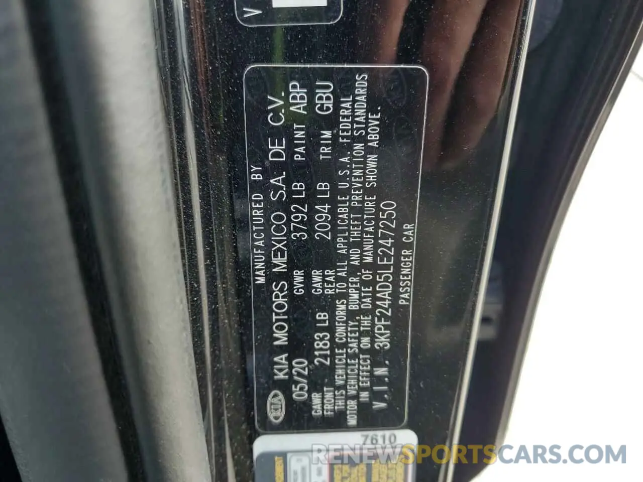 13 Фотография поврежденного автомобиля 3KPF24AD5LE247250 KIA FORTE 2020