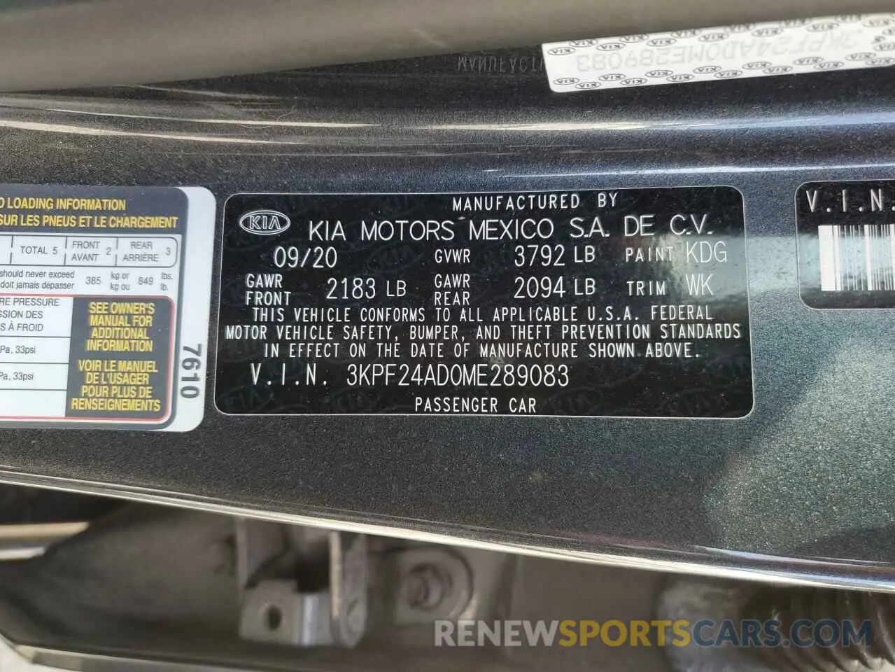 14 Фотография поврежденного автомобиля 3KPF24AD0ME289083 KIA FORTE 2021