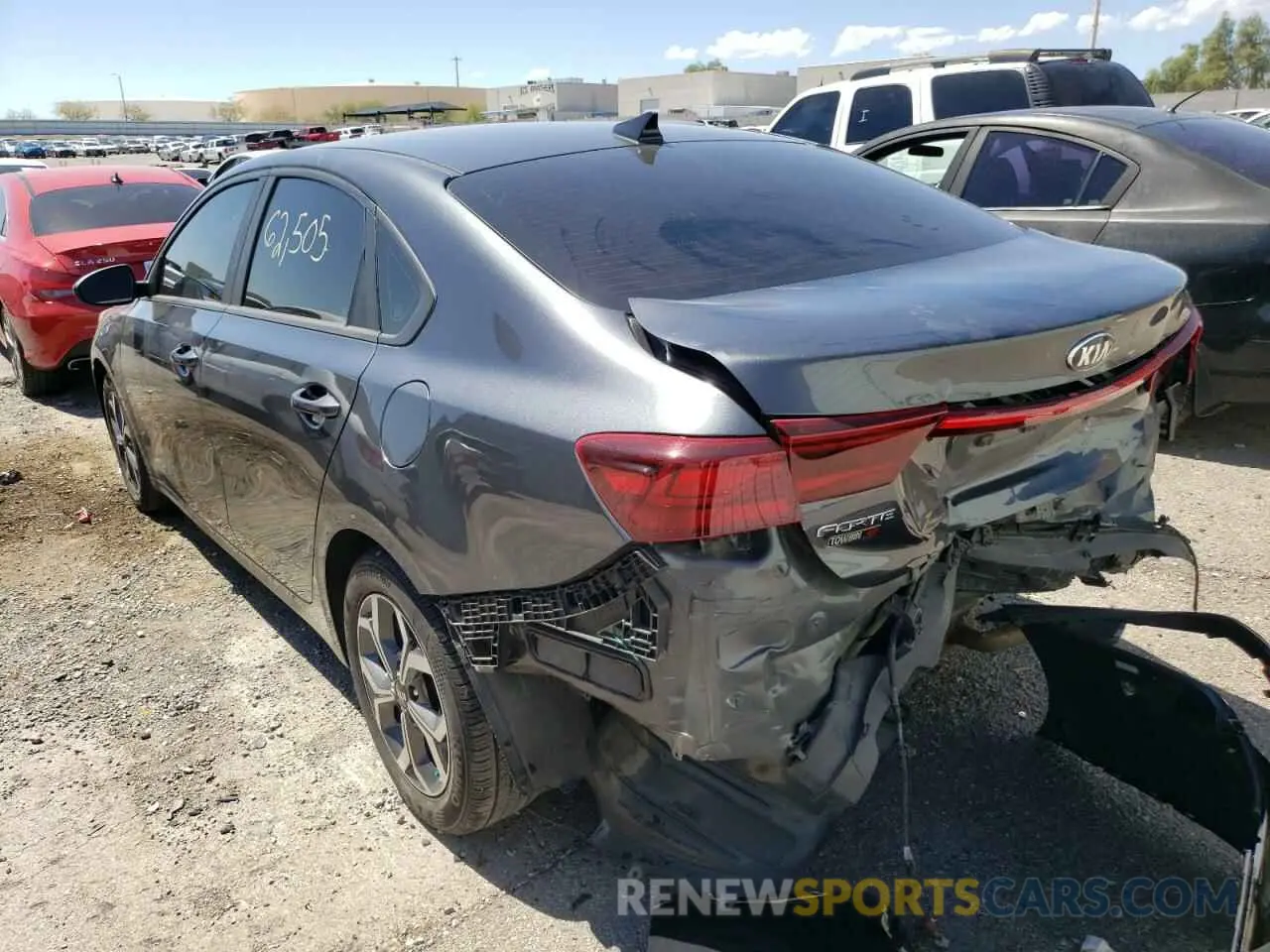 3 Photograph of a damaged car 3KPF24AD0ME296650 KIA FORTE 2021