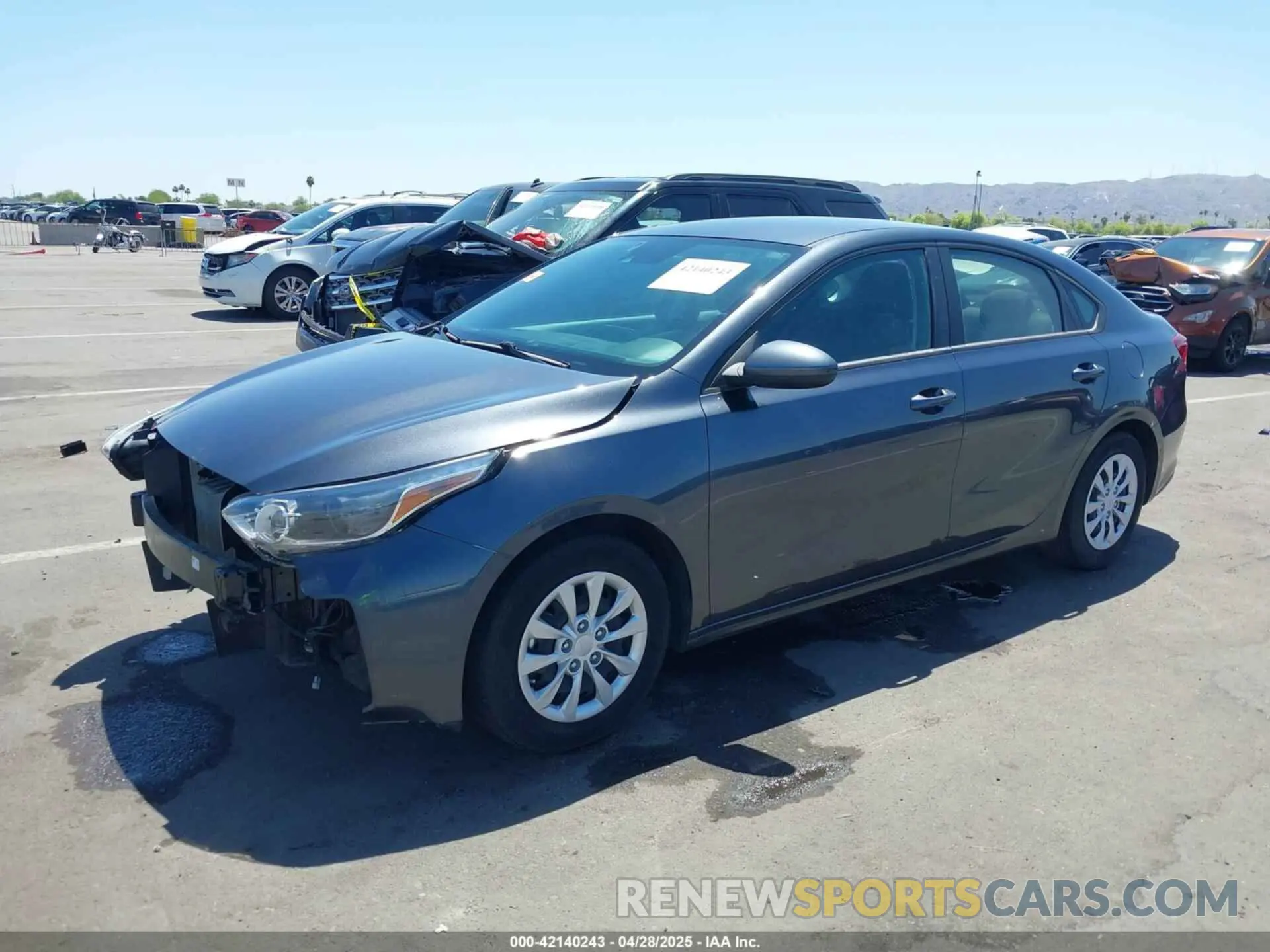 2 Photograph of a damaged car 3KPF24AD0ME302981 KIA FORTE 2021