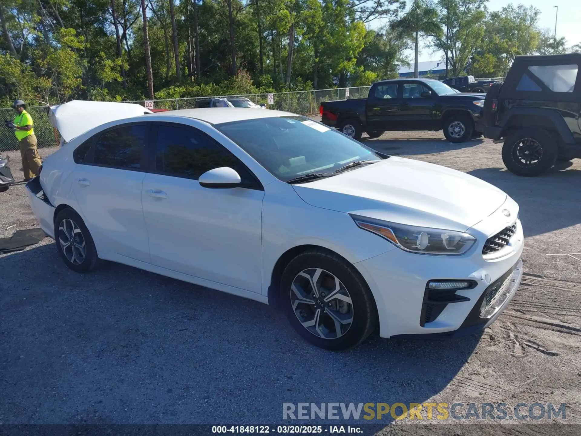 1 Photograph of a damaged car 3KPF24AD0ME344194 KIA FORTE 2021