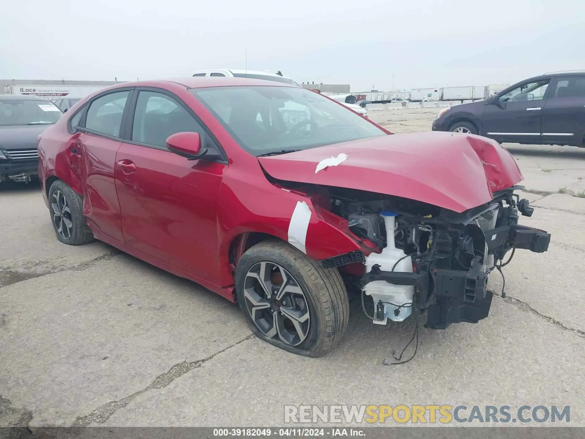1 Photograph of a damaged car 3KPF24AD0ME346625 KIA FORTE 2021