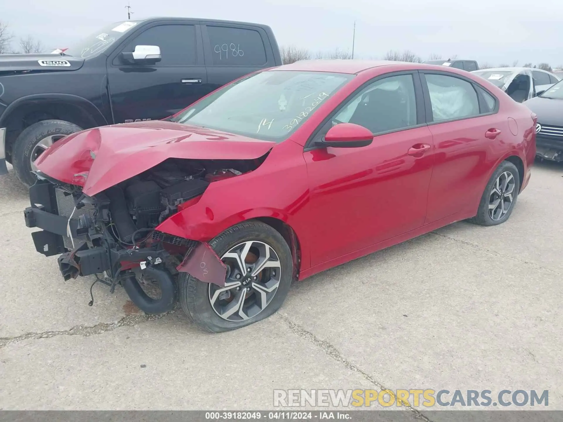 2 Photograph of a damaged car 3KPF24AD0ME346625 KIA FORTE 2021