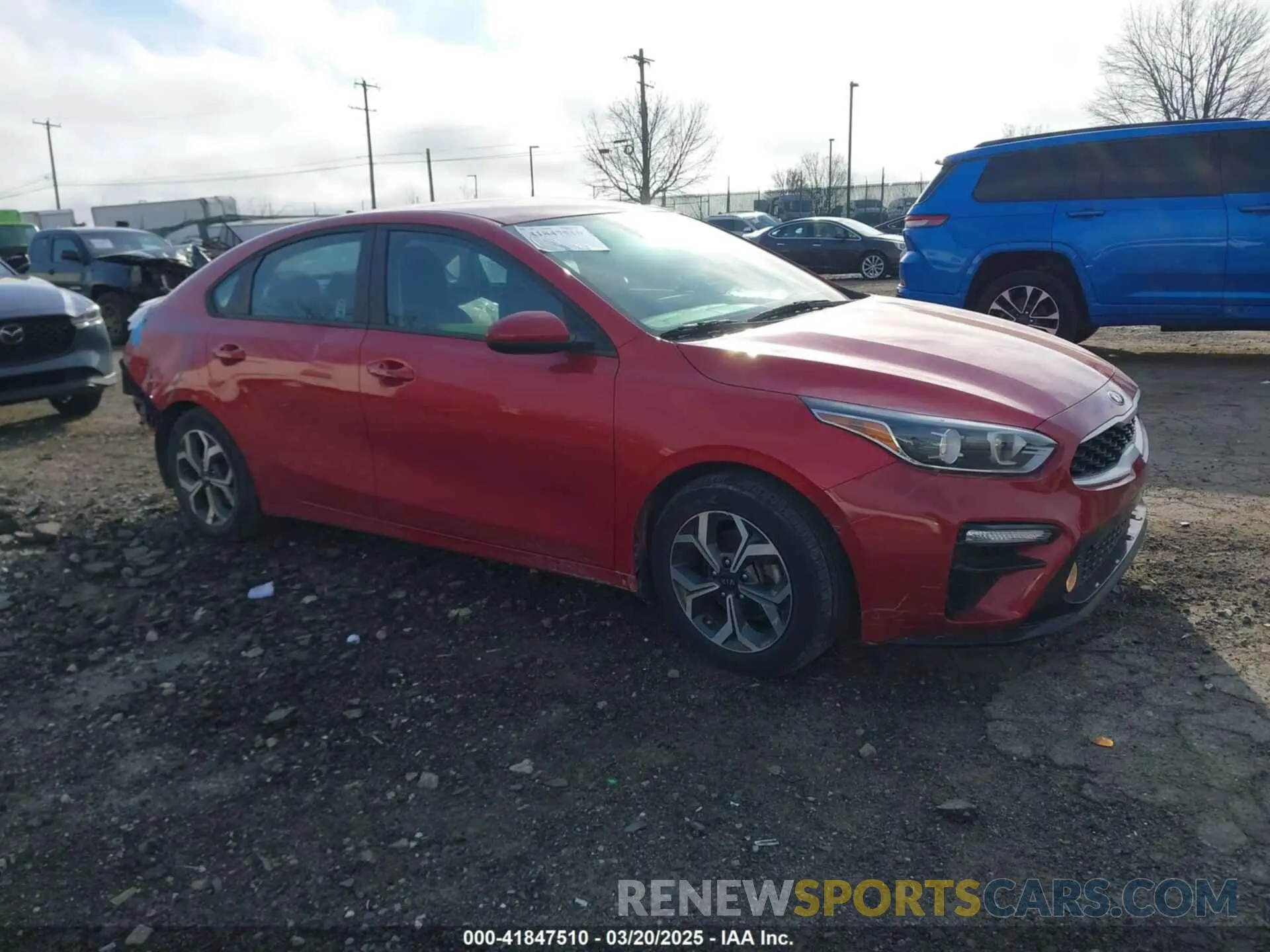 1 Photograph of a damaged car 3KPF24AD2ME325789 KIA FORTE 2021