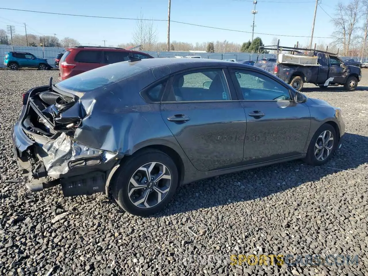 3 Photograph of a damaged car 3KPF24AD2ME355035 KIA FORTE 2021