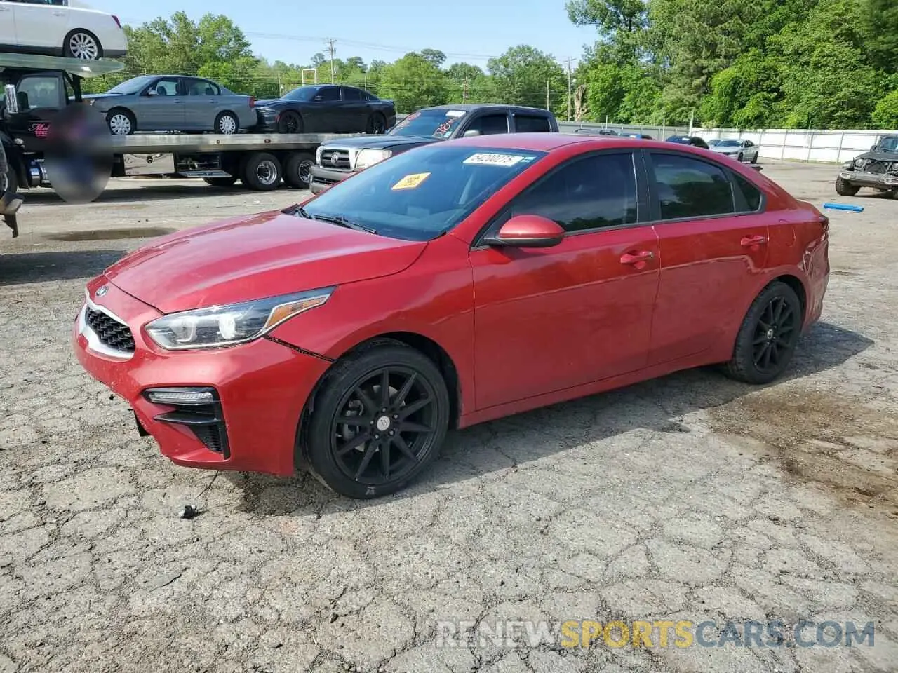 1 Photograph of a damaged car 3KPF24AD3ME316096 KIA FORTE 2021