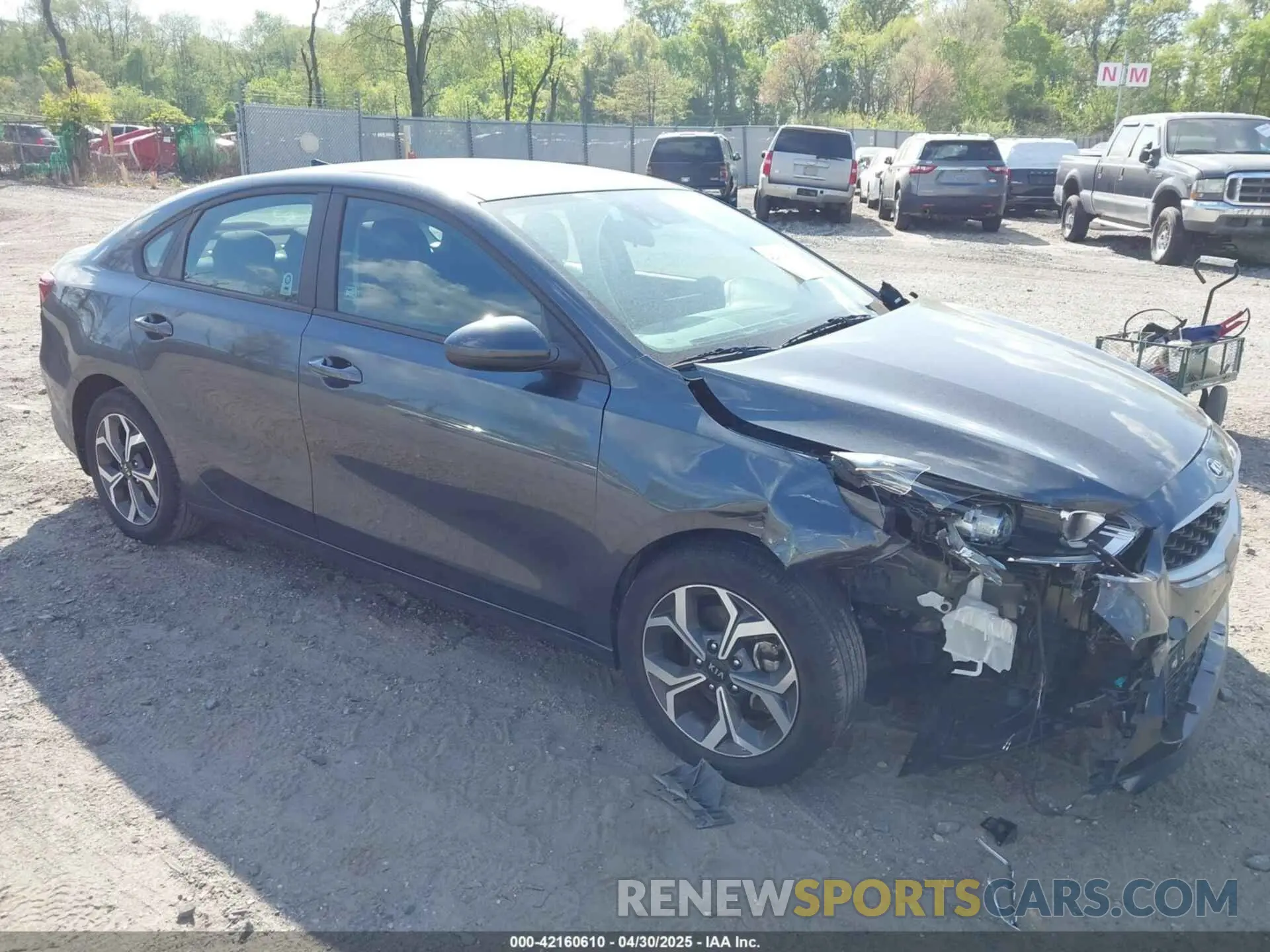 1 Photograph of a damaged car 3KPF24AD4ME326202 KIA FORTE 2021