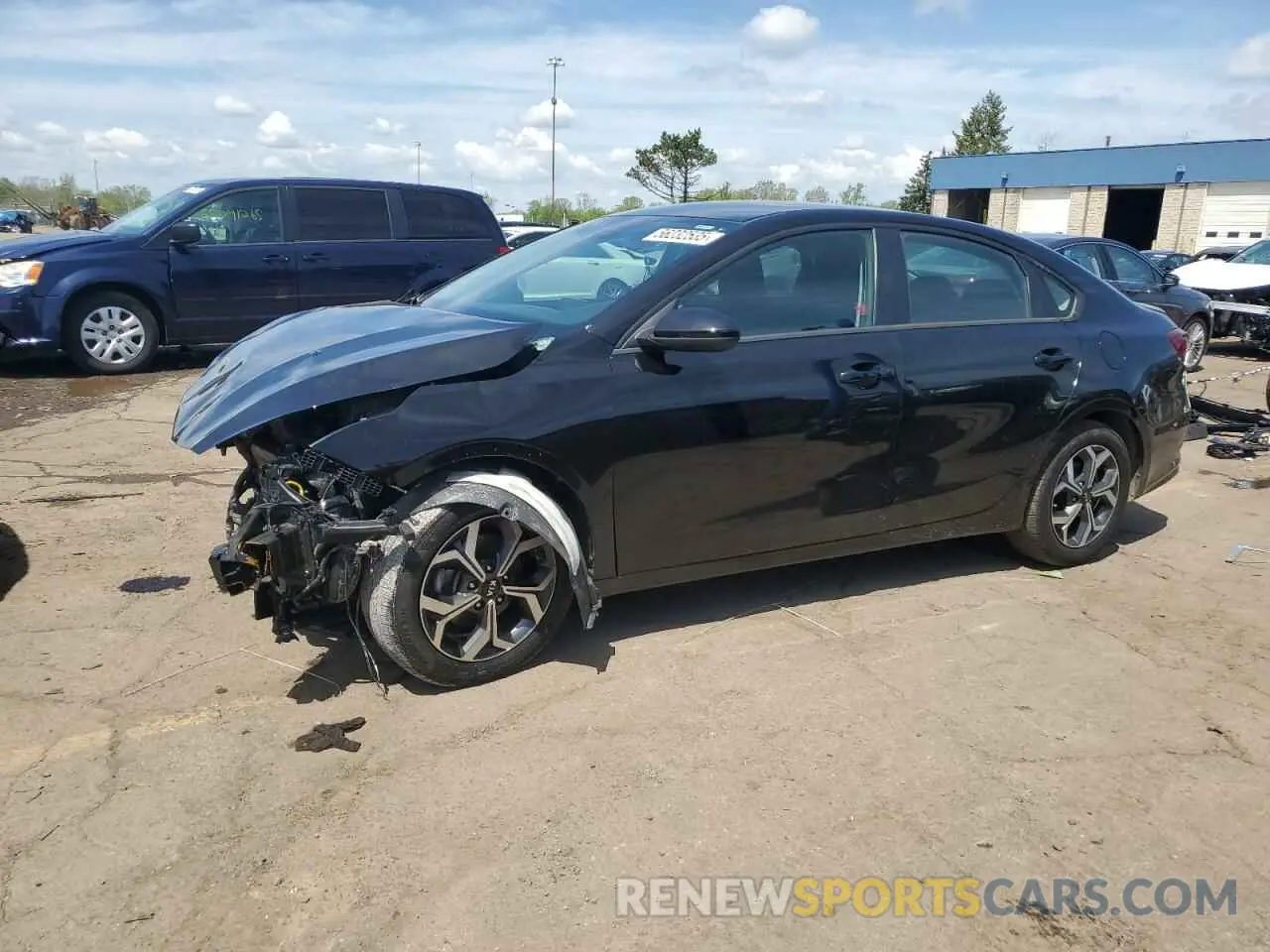 1 Photograph of a damaged car 3KPF24AD4ME374153 KIA FORTE 2021
