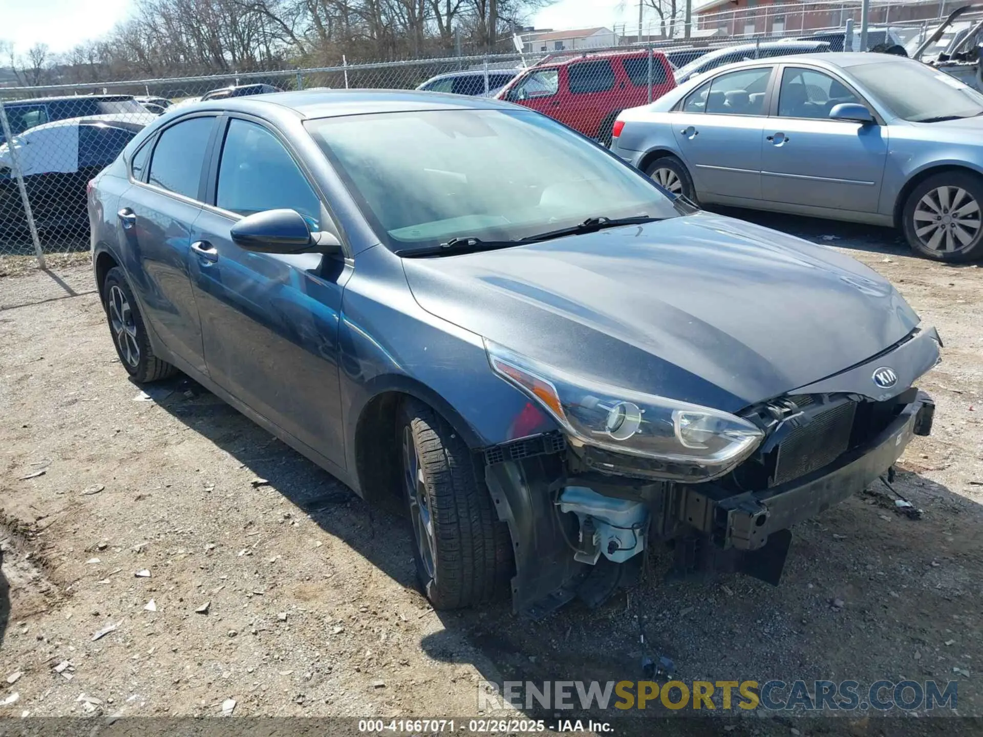 1 Photograph of a damaged car 3KPF24AD5ME292089 KIA FORTE 2021