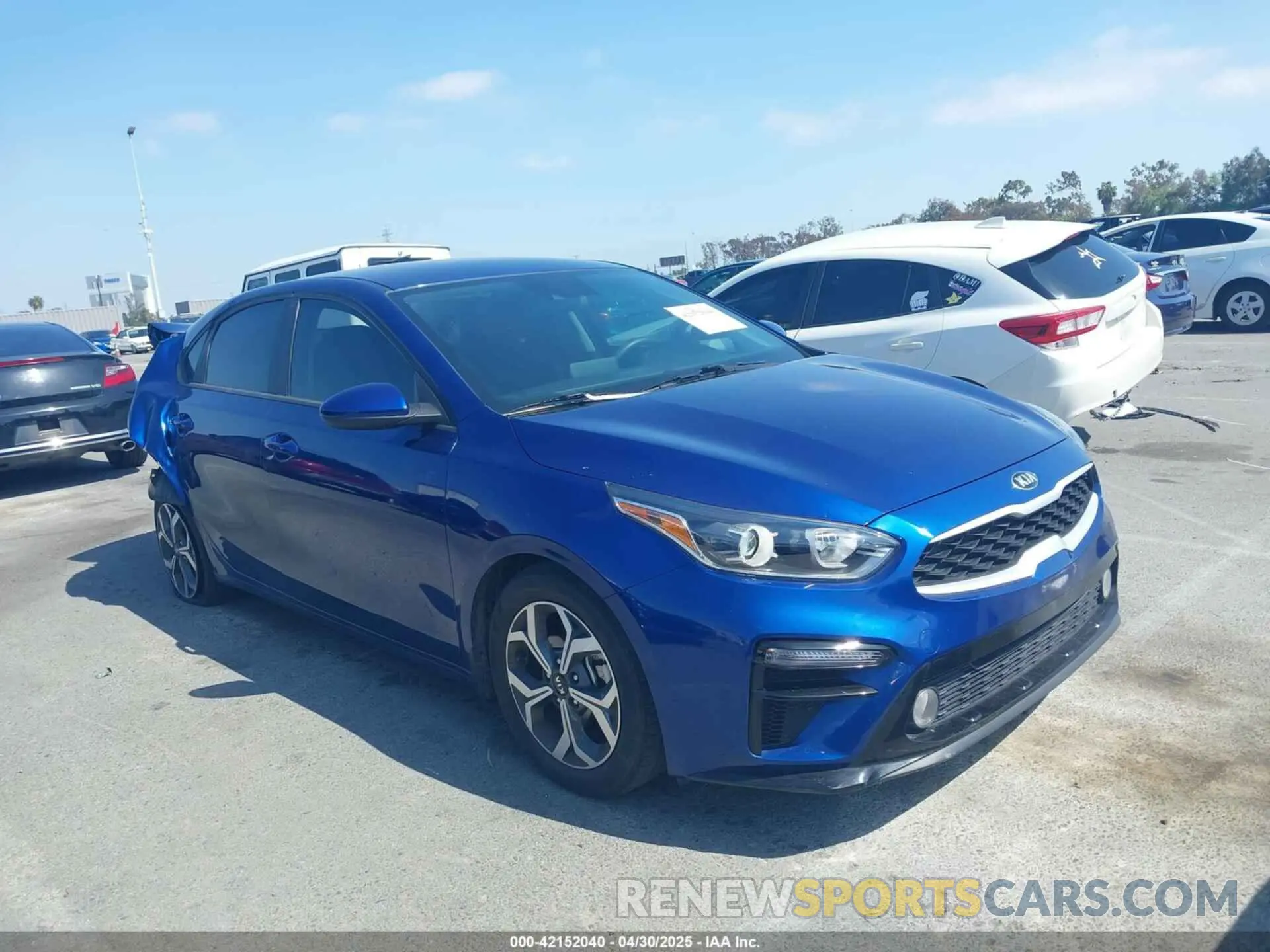 1 Photograph of a damaged car 3KPF24AD5ME375294 KIA FORTE 2021