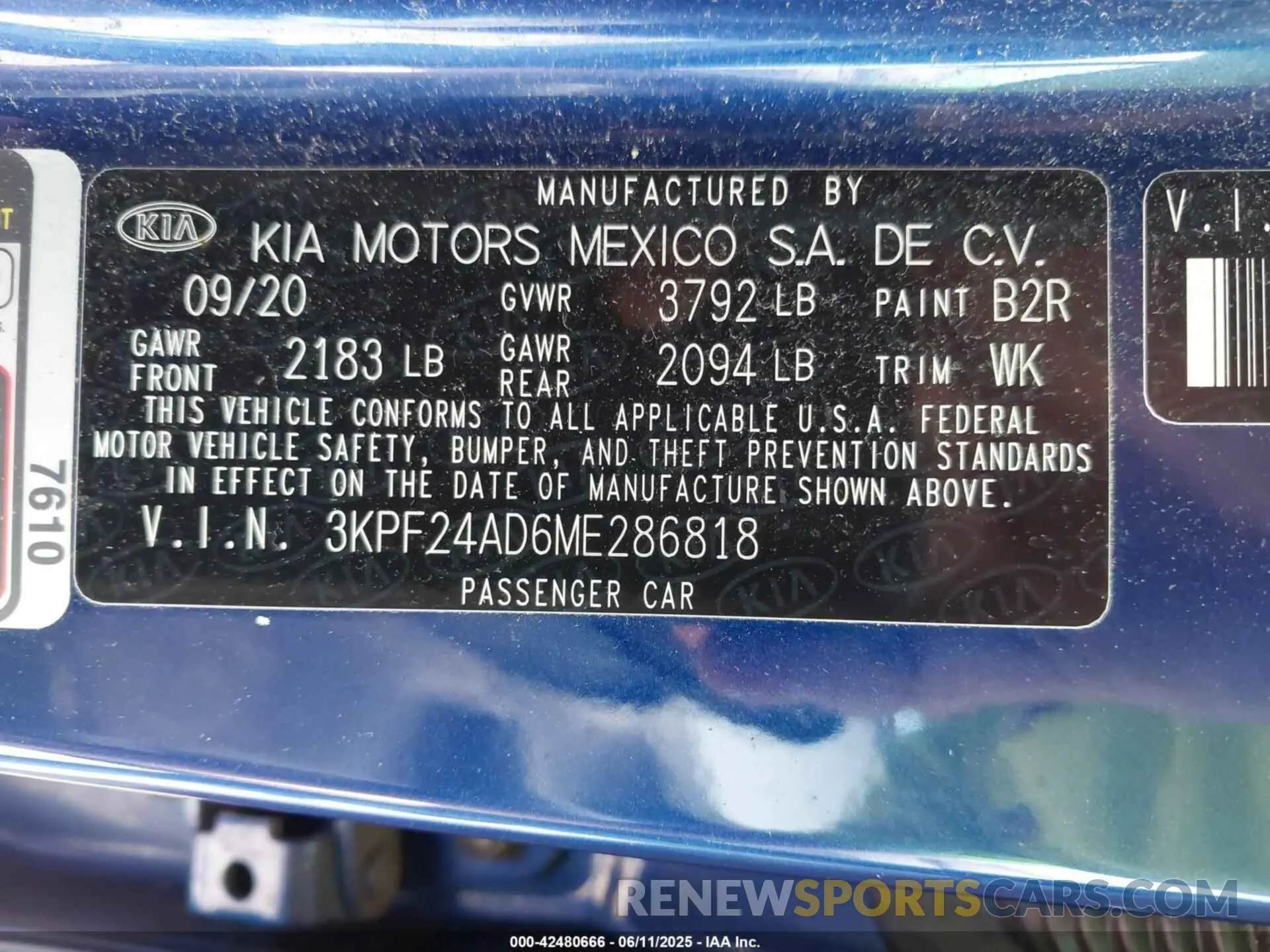 9 Photograph of a damaged car 3KPF24AD6ME286818 KIA FORTE 2021
