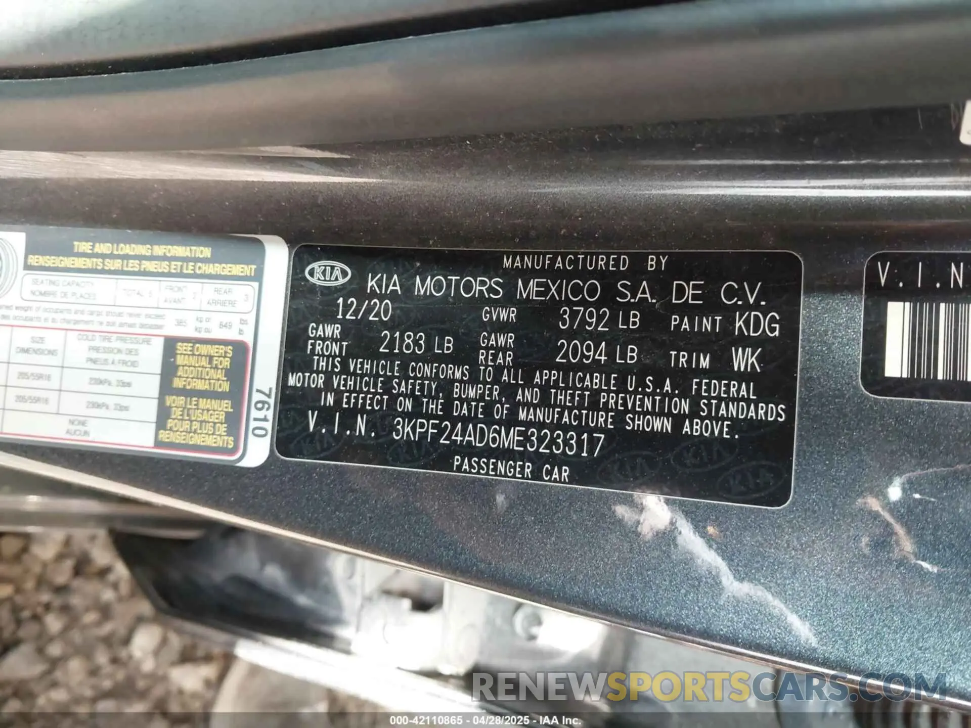 9 Photograph of a damaged car 3KPF24AD6ME323317 KIA FORTE 2021
